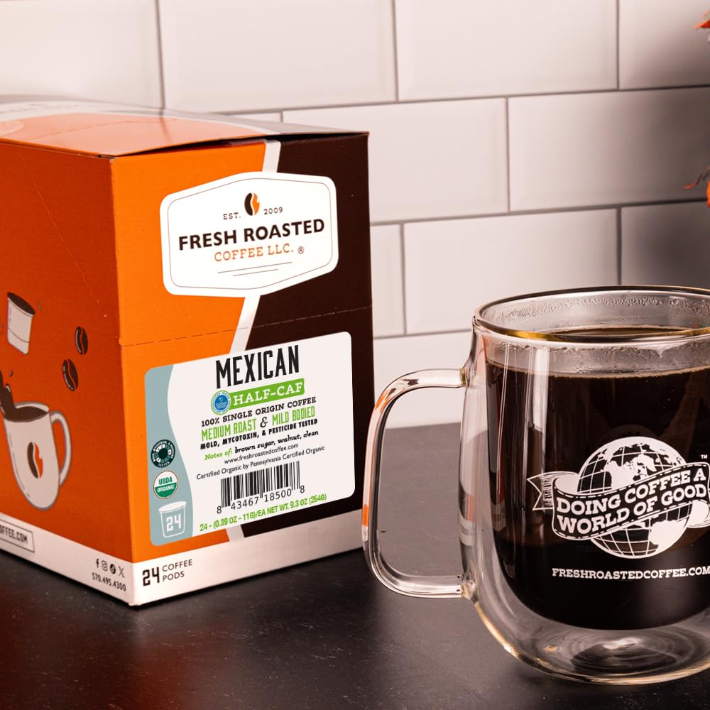 Fresh Roasted Coffee, 100% Colombian K-Cup Pods for Keurig Brewers, Medium Roast, Kosher, 96 Count Loose Pack