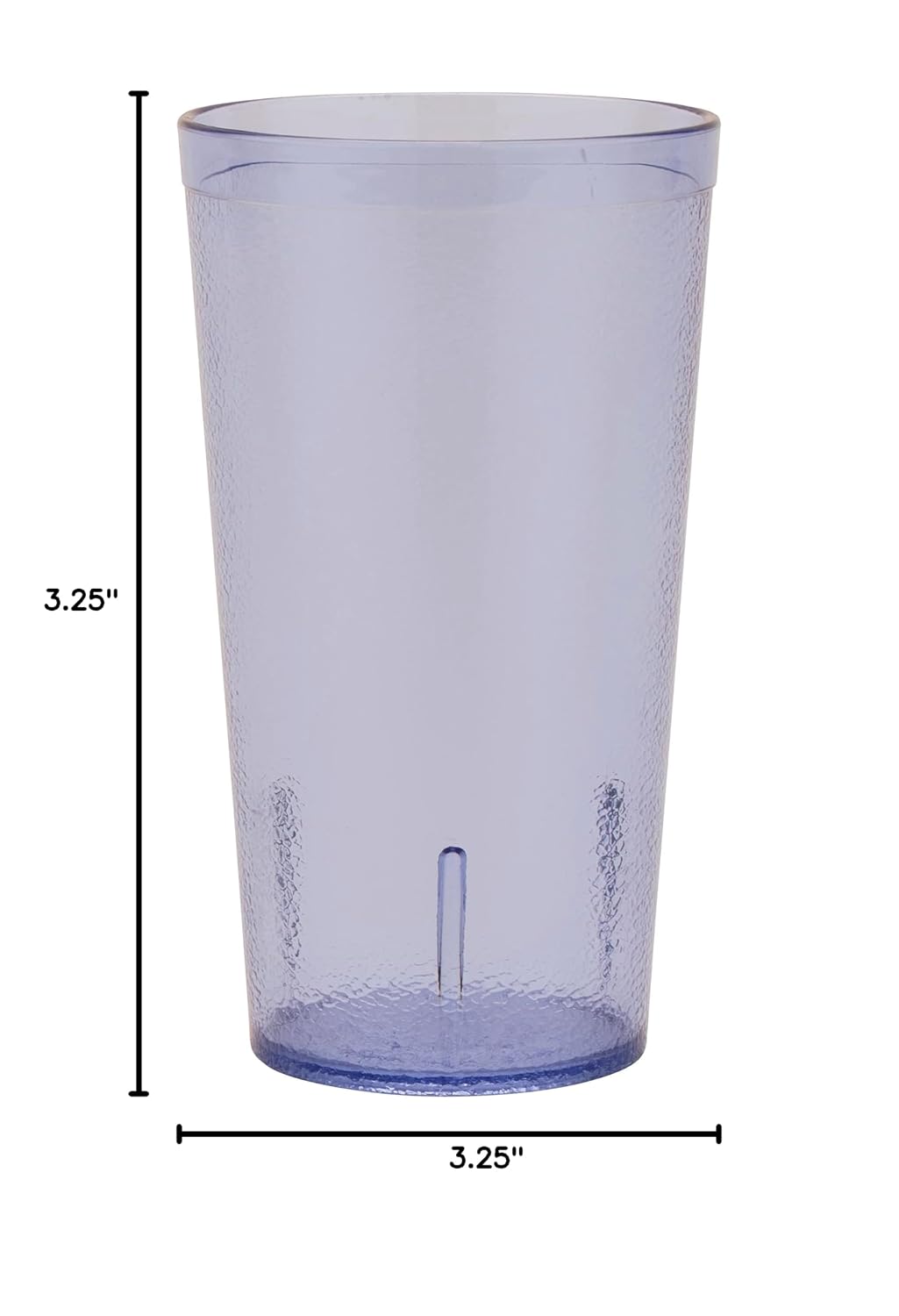 G.E.T. 6620-1-BL Heavy-Duty Plastic Restaurant Tumblers, 20 Ounce, Blue (Set of 12) | Dishwasher safe, BPA-free, Shatterproof, Stackable, Restaurant service, Great for Water, Juice, Soft Drinks and Cocktails