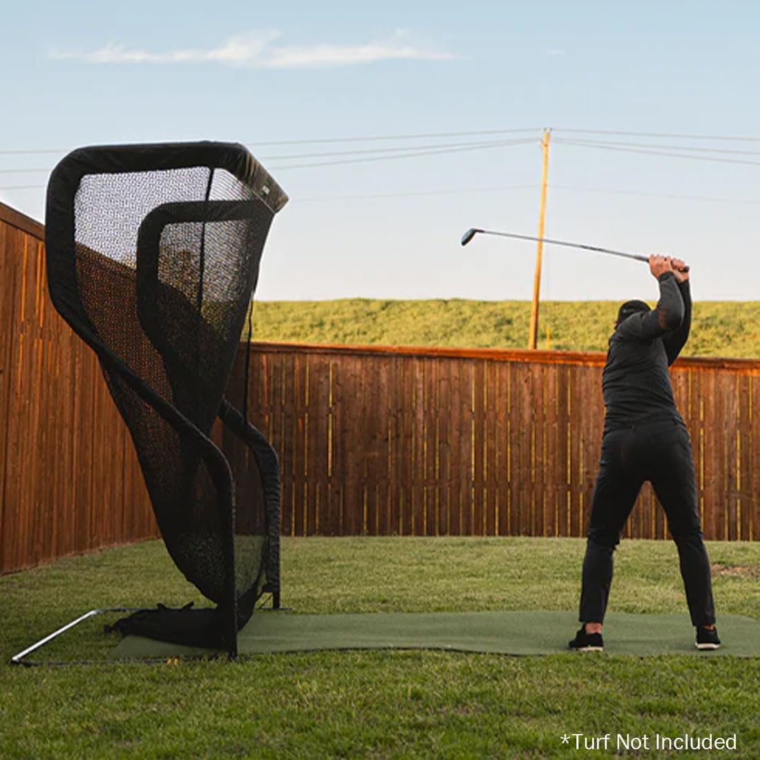 FlightScope Mevo Launch Monitor with The Net Return Home Series V2 Golf Net | 8 Swing Data Parameters, Skills Games, Video Capture, Swing Training | Indoor and Outdoor