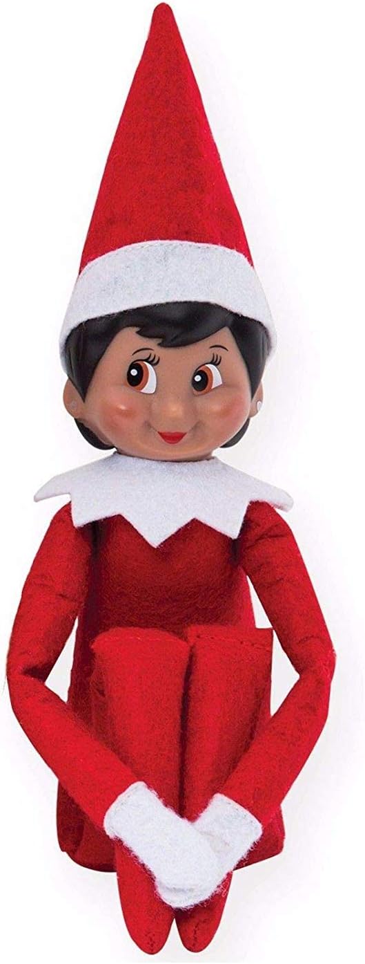 The Elf on the Shelf: A Christmas Tradition Girl Scout Elf (Brown Eyed) with Claus Couture Collection Snowflake Skirt & Scarf Outfit
