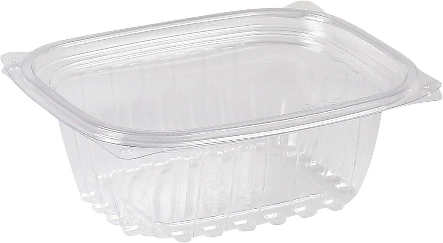 Eco-Products EPRC32 Renewable & Compostable Rectangular Deli Containers - 32oz., 50 Per Pack (Case of 4 Packs), clear