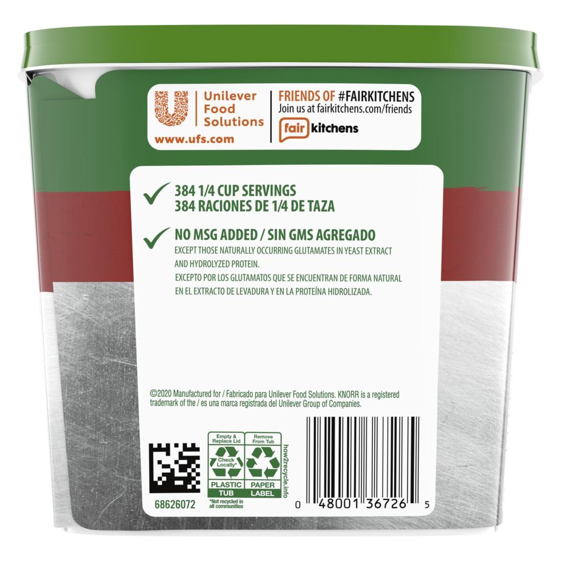 Knorr Professional Au Jus Roast Beef Flavor Gravy Mix Tubs, 31.99oz, 4 Pack