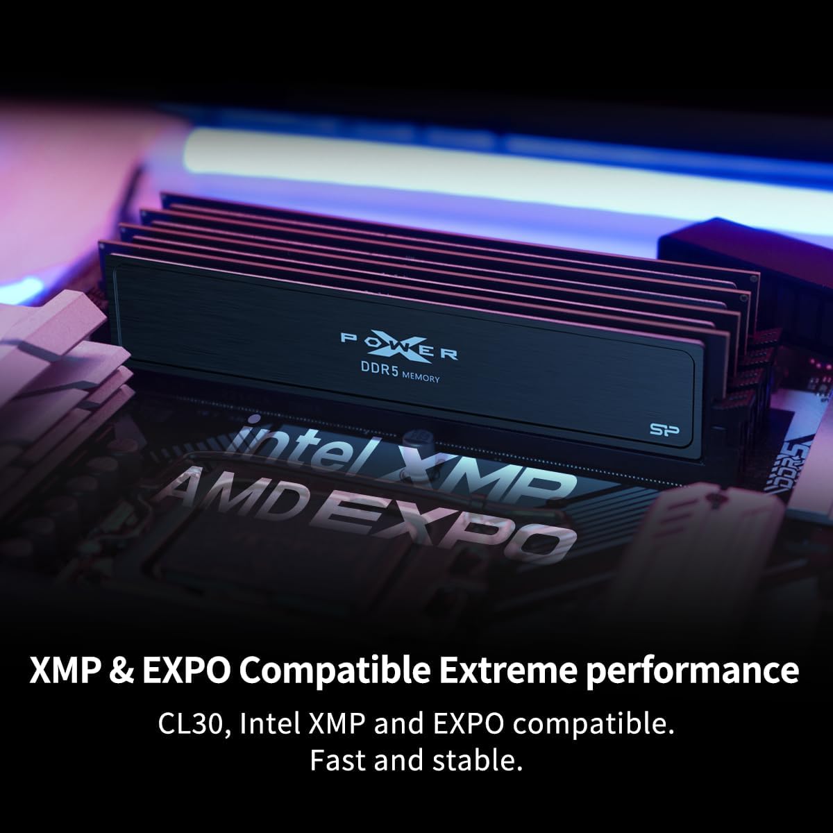 Silicon Power Value Gaming DDR5 32GB (2x16GB) 6000MT/s (PC5-48000) 288-pin CL30 1.35V UDIMM Desktop RAM Computer Memory SP032GXLWU60AFDJ