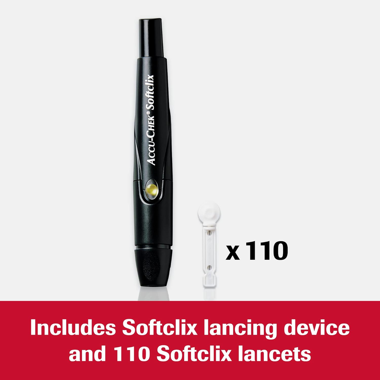 Accu-Chek Softclix Diabetes Lancing Device and 110 Softclix Lancets