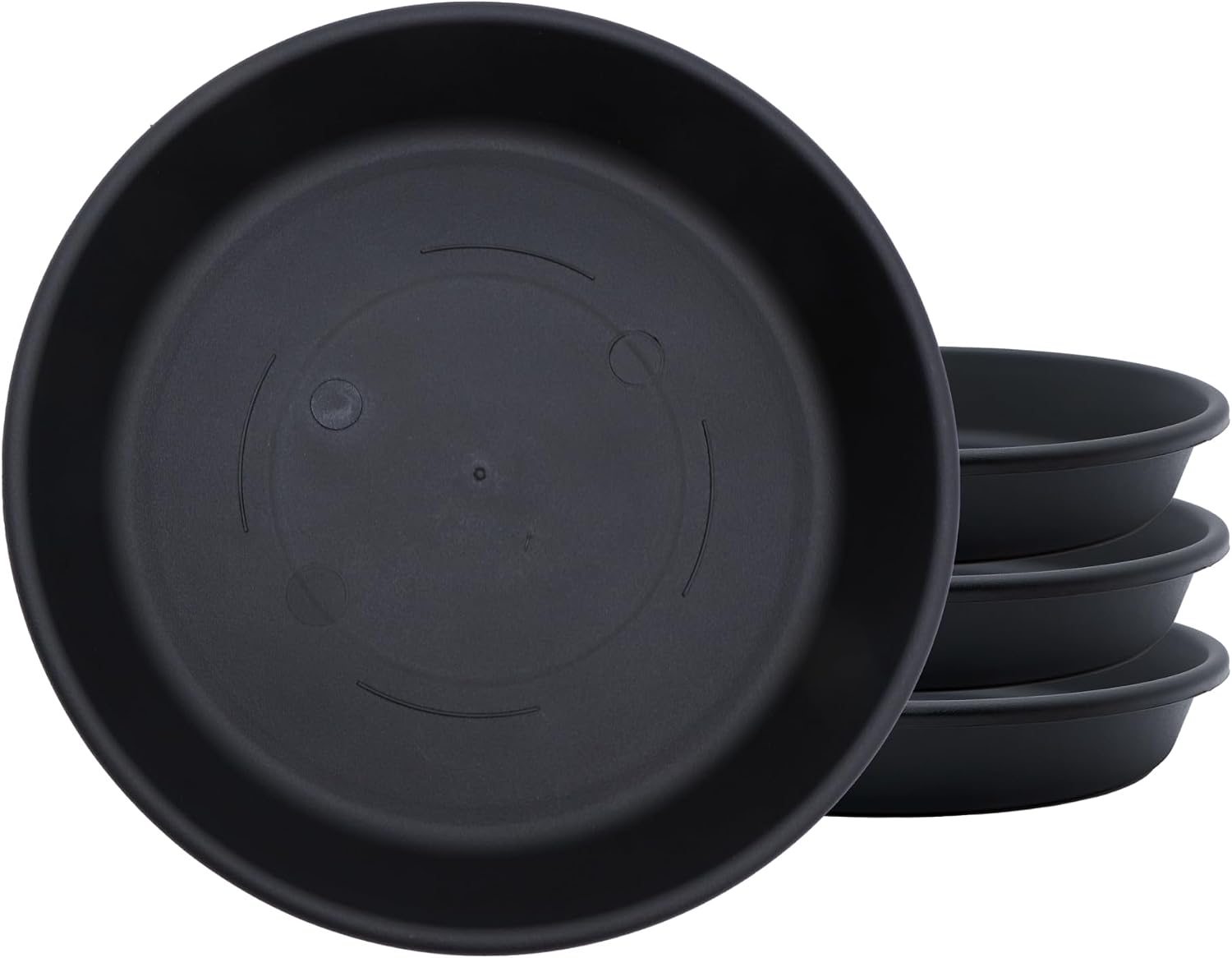 The HC Companies 14 Inch Round Plastic Classic Plant Saucer - Indoor Outdoor Plant Trays for Pots - 14"x14"x2.5" Sandstone