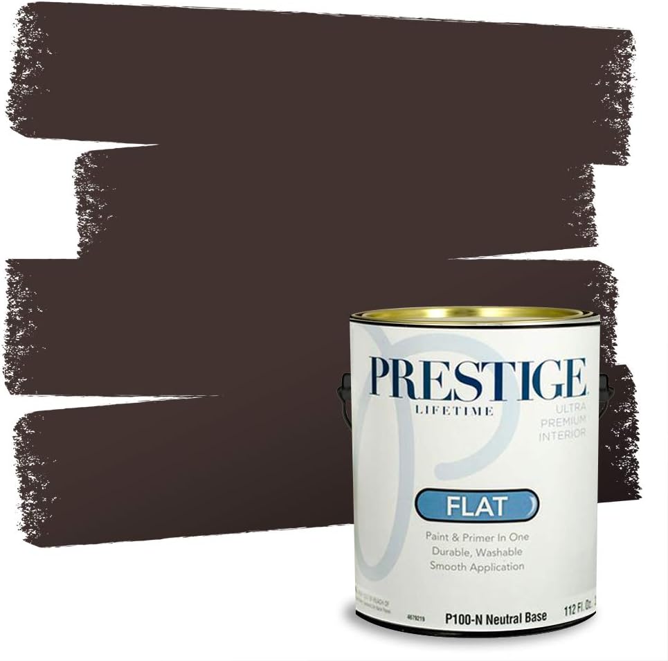 PRESTIGE Paints Exterior Paint and Primer In One, 1-Gallon, Satin, Comparable Match of Sherwin Williams* Socialite*