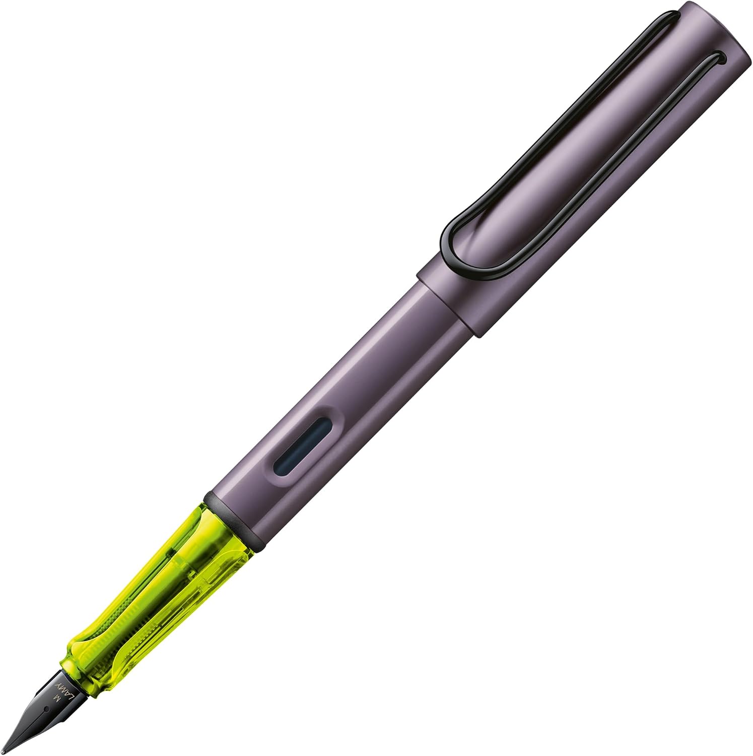 LAMY AL-star black - Fountain Pen with ergonomic grip & black Left-Handed steel nib (LH) in size M - lightweight aluminum body - including LAMY T 10 blue cartridge