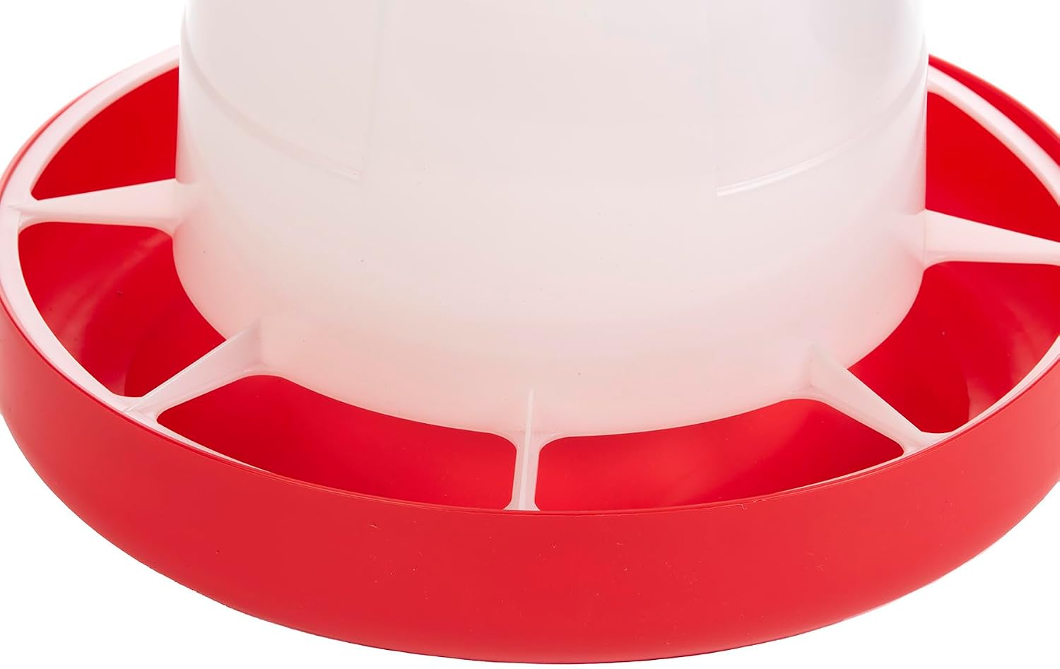 Little Giant® Plastic Hanging Poultry Feeder | Heavy Duty Automatic Feed Container for Poultry (Red, 3 Pound)