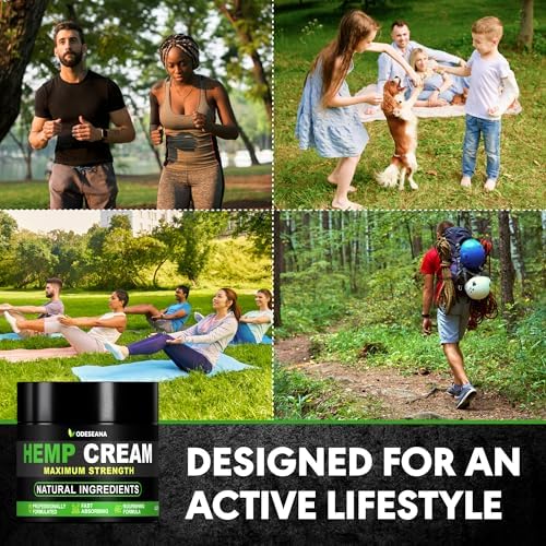 Hemp Cream with Arnica, Hemp Oil, MSM - 2 Pack - Maximum Strength Skin Care