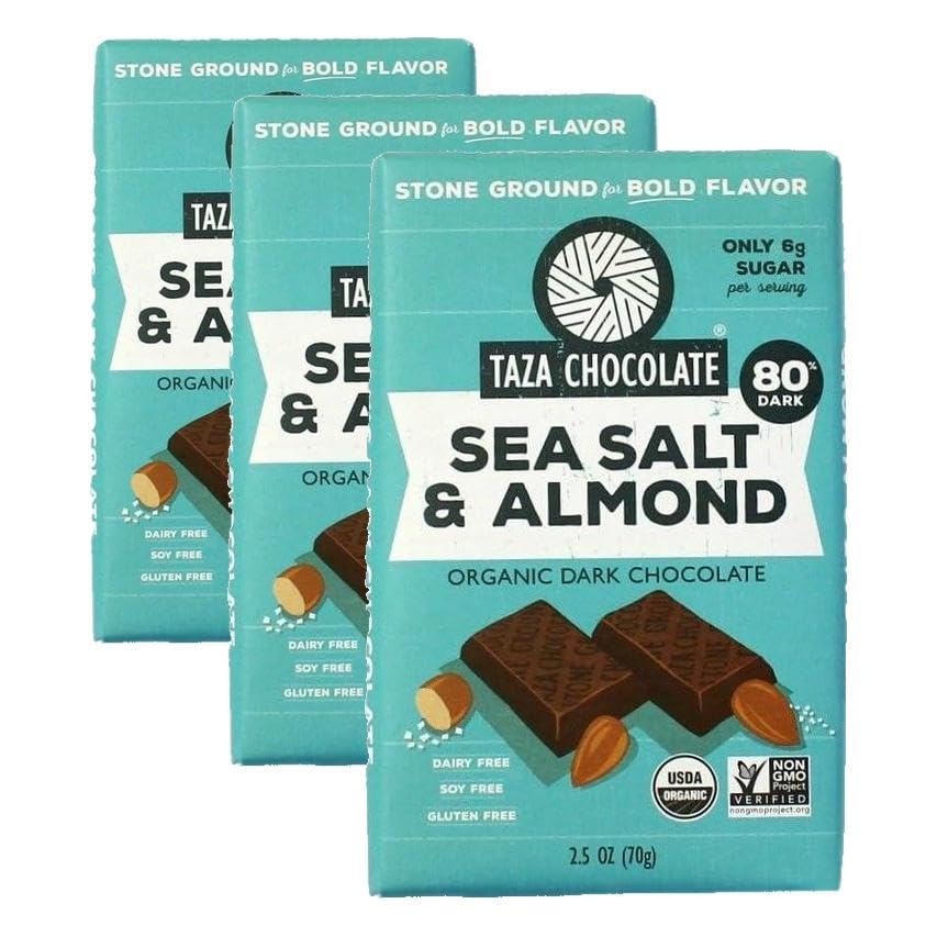 Taza Chocolate Organic Amaze Bar 95% Stone Ground, Wicked Dark, 2.5 Ounce (1 Count), Vegan