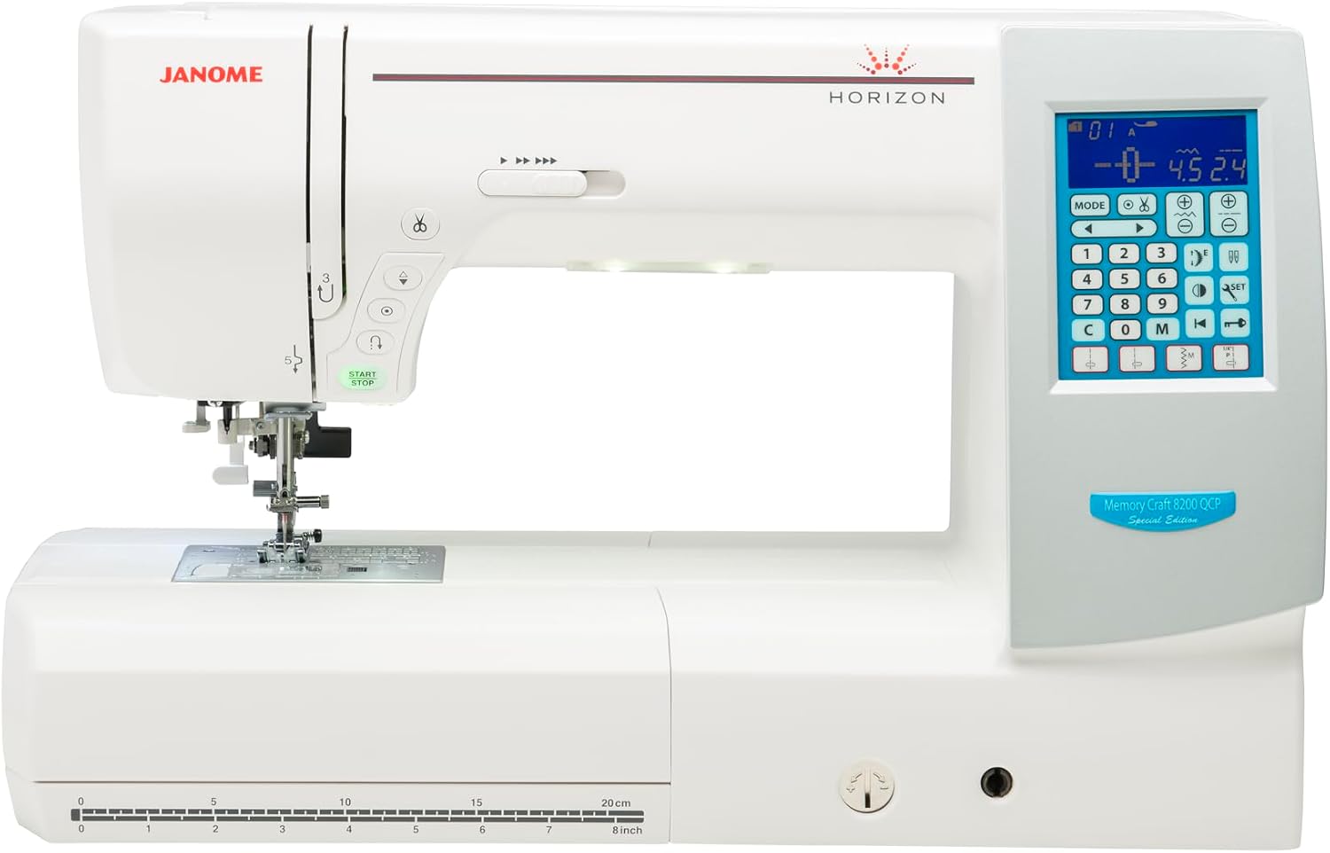 Janome 8200QCP Quilting and Sewing Machine Computerized - Horizon Memory Craft 8200QCP Special Edition