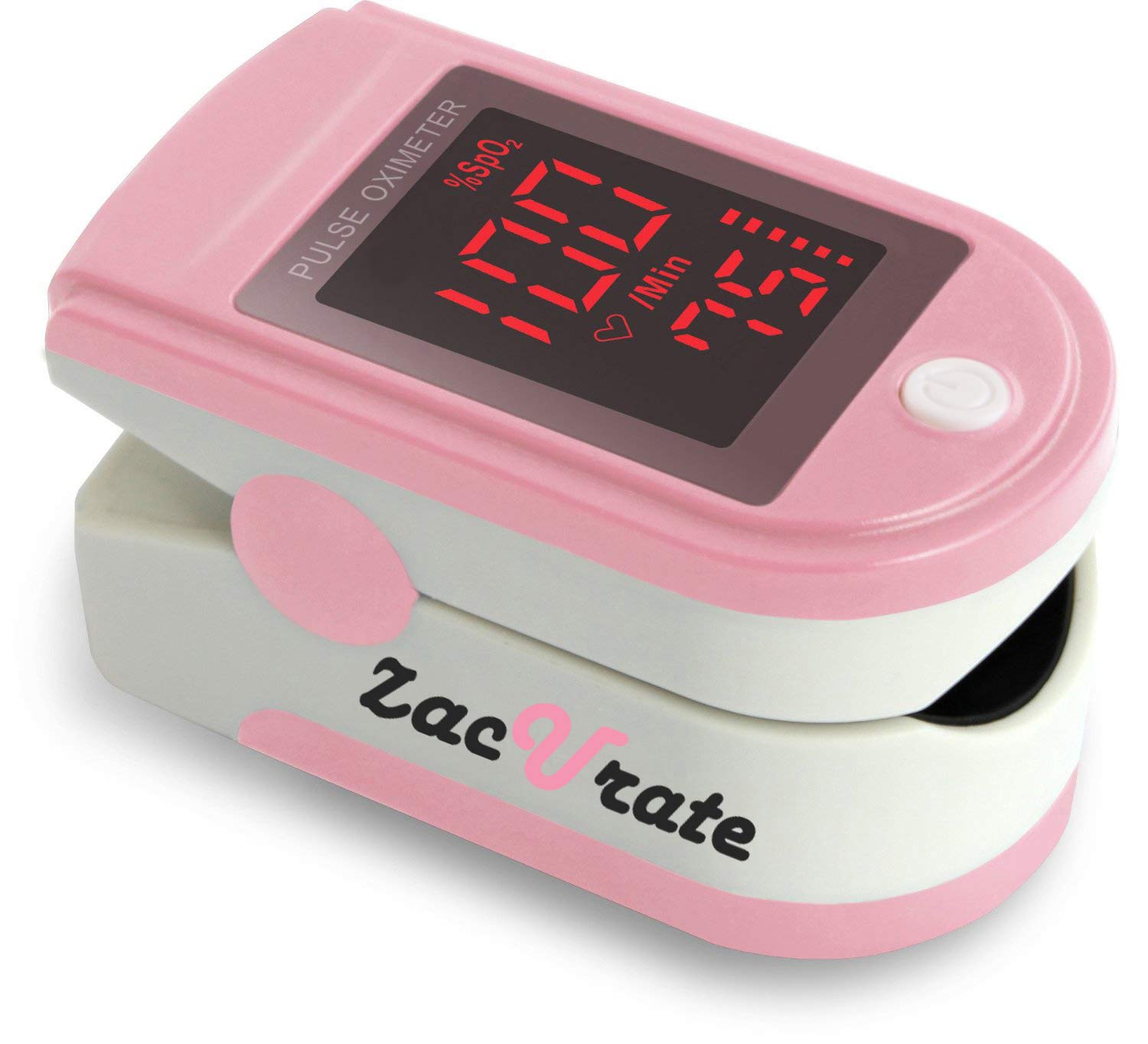 Zacurate Pro Series 500DL Fingertip Pulse Oximeter Blood Oxygen Saturation Monitor with Silicone Cover, Batteries and Lanyard (Mystic Purple)