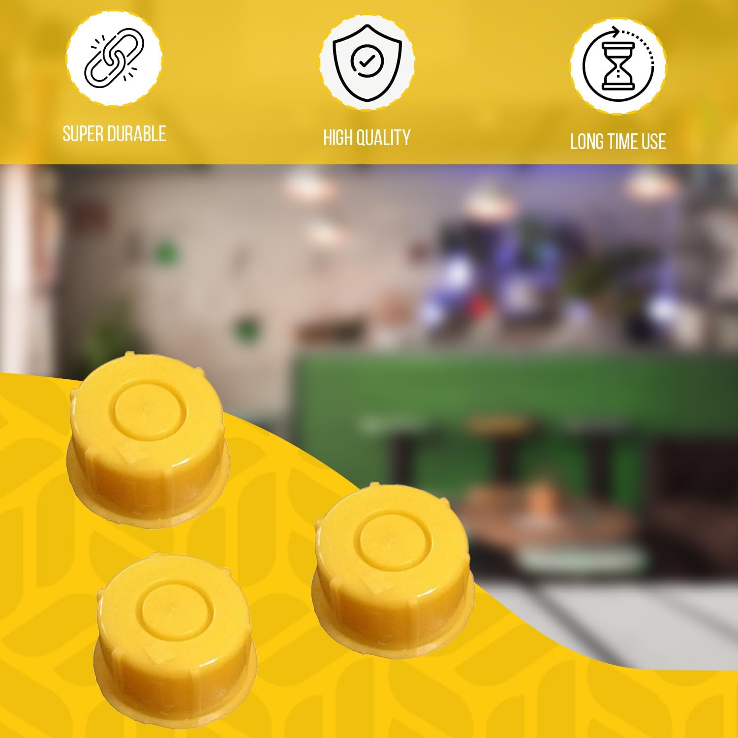 KPKOOL Products Gas Can Spout Cap - Yellow Blitz Gas Can Spout Cap - Self Venting Durable Fuel Can Spout Cap -Fuel Can Spout Cap Fits