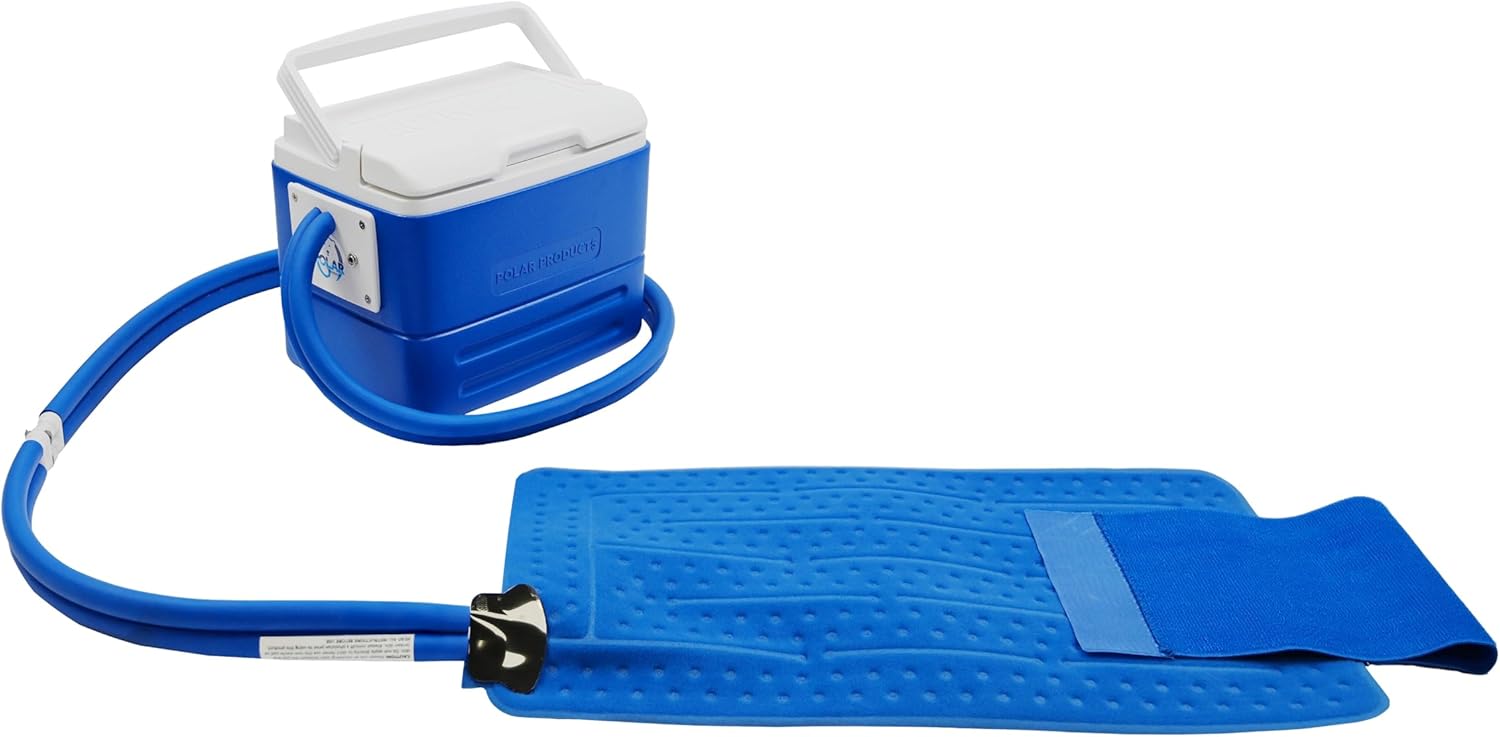 Polar Active Ice 3.0 | 9 QT Cold Therapy Ice Machine| Programmable Timer | 6 in 1 Universal Pad | Cryotherapy Pain Relief System | Ace Bandage Style Compression