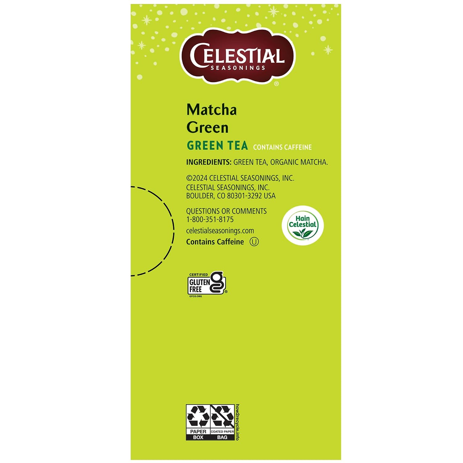 Celestial Seasonings Authentic Green Tea 40 Count