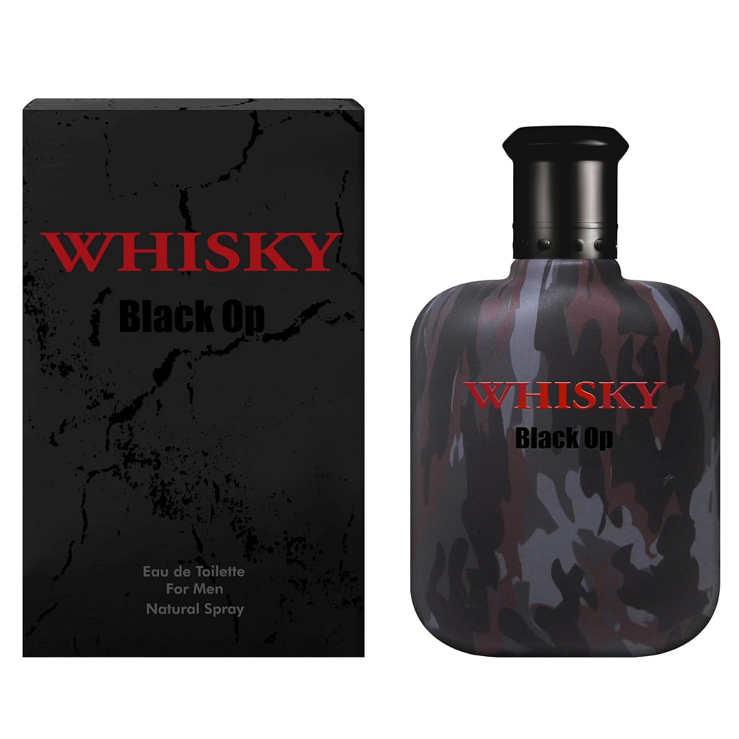 WHISKY BLACK OP Eau de Toilette for Men – Bold and Mysterious Scent with Apple