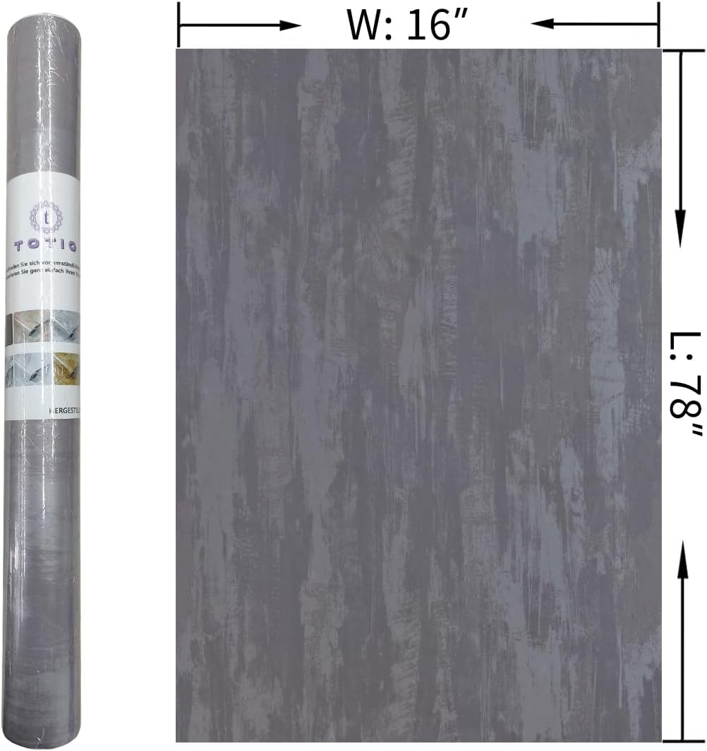 48x197inch Extra Wide Black White Marble Wallpaper Peel Stick Glossy Thick Waterproof Furniture Sticker Granite Look Contact Paper DIY Wall Sticker Self-adhesive Countertop Vinyl Wrap for Kitchen