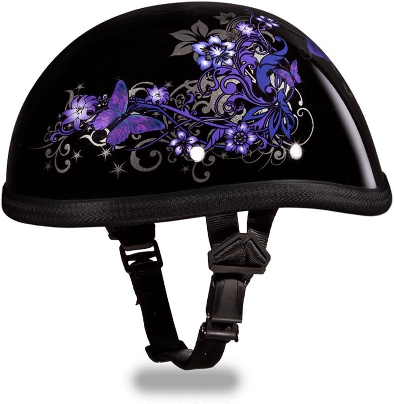 Daytona Helmets Graphics Bicycle Helmets for Men - Novelty Half Helmet with Breathable Liner - Retro Skull Cap – Eagle Headgear with Head Wrap