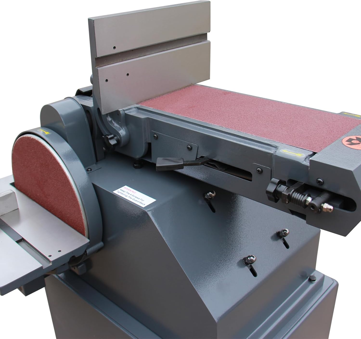4 x 24 Belt & Oscillating Spindle Sander, KAKA INDUSTRIAL WS-100D | 5 sanding sleeves included
