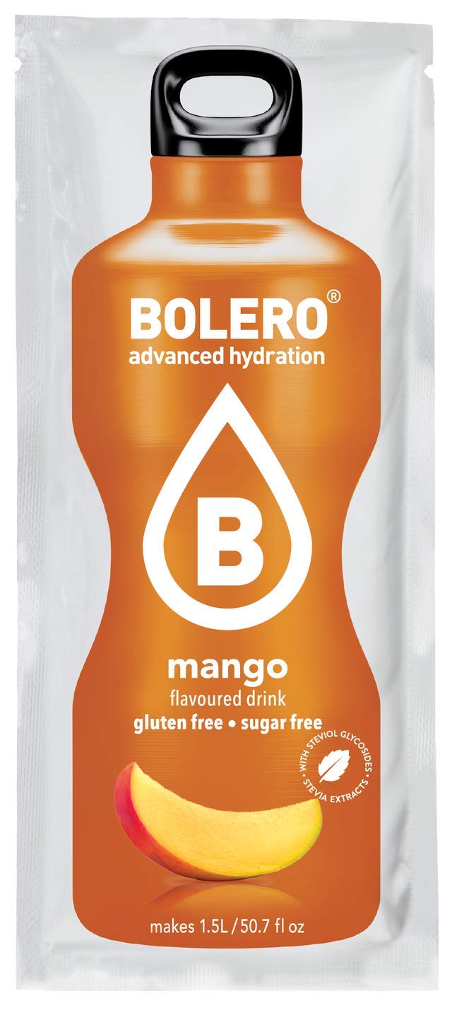 Bolero- Sugar Free Drink Mix Packets Pomegranate Fruit Flavors | Powdered Flavored Water Packets | 12 Large Sachet On The Go Packets