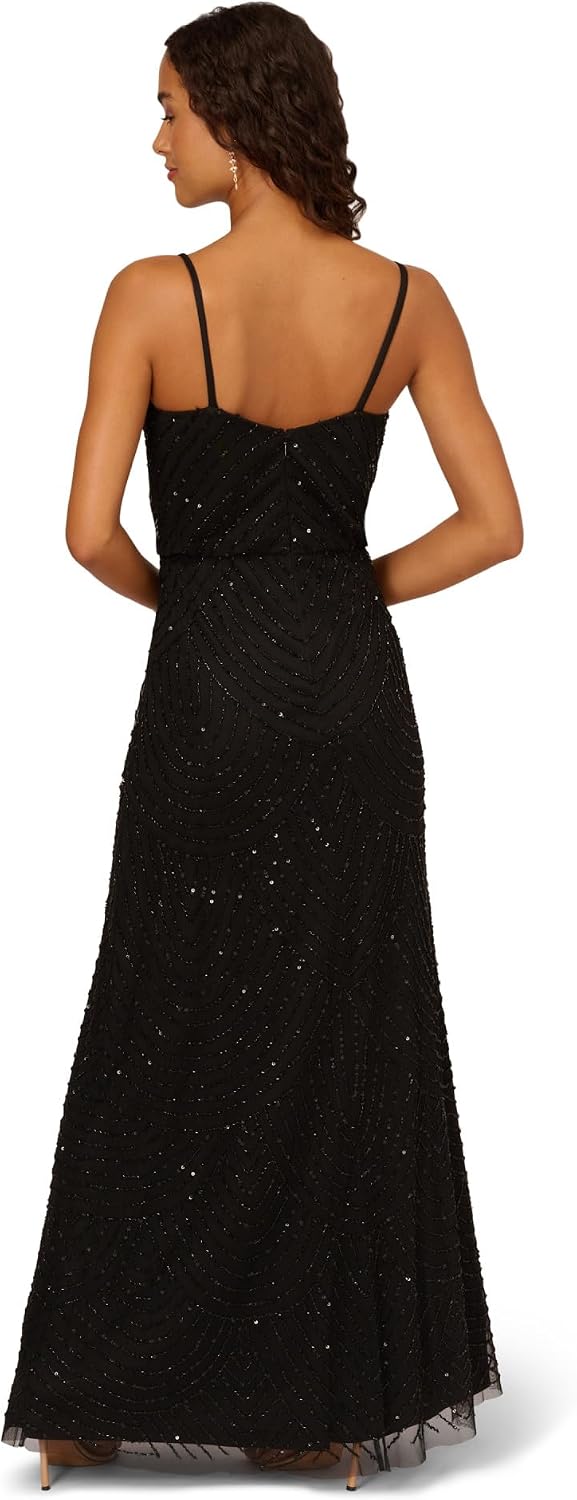 Adrianna Papell Women's Long Blouson Dress