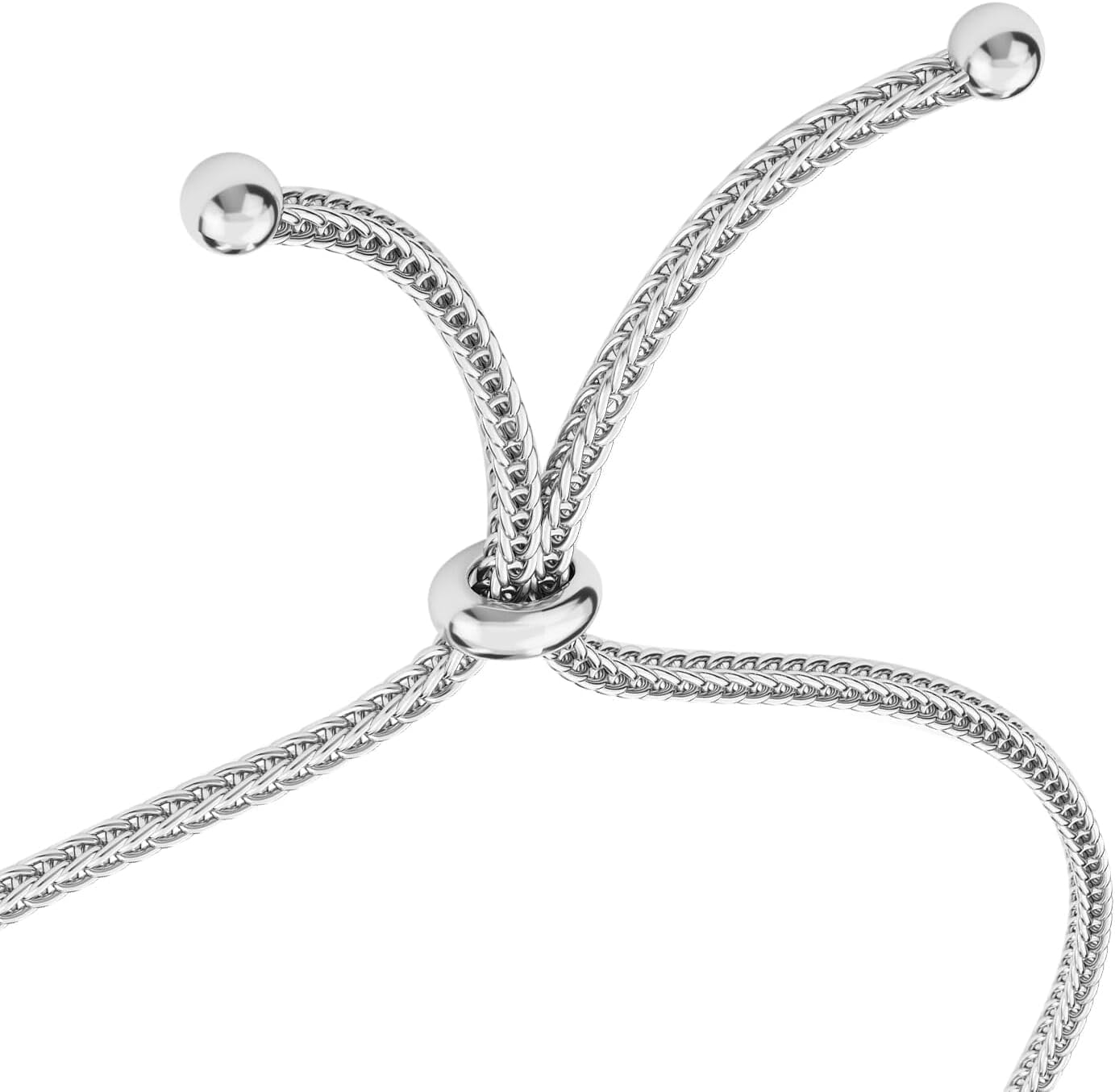 SHOP LC DELIVERING JOY Stainless Steel Bolo Bangle Bracelet for Mom Daughter Wife Women - Cute Sparkling Durable Bracelets Bangles Her Craftmanship