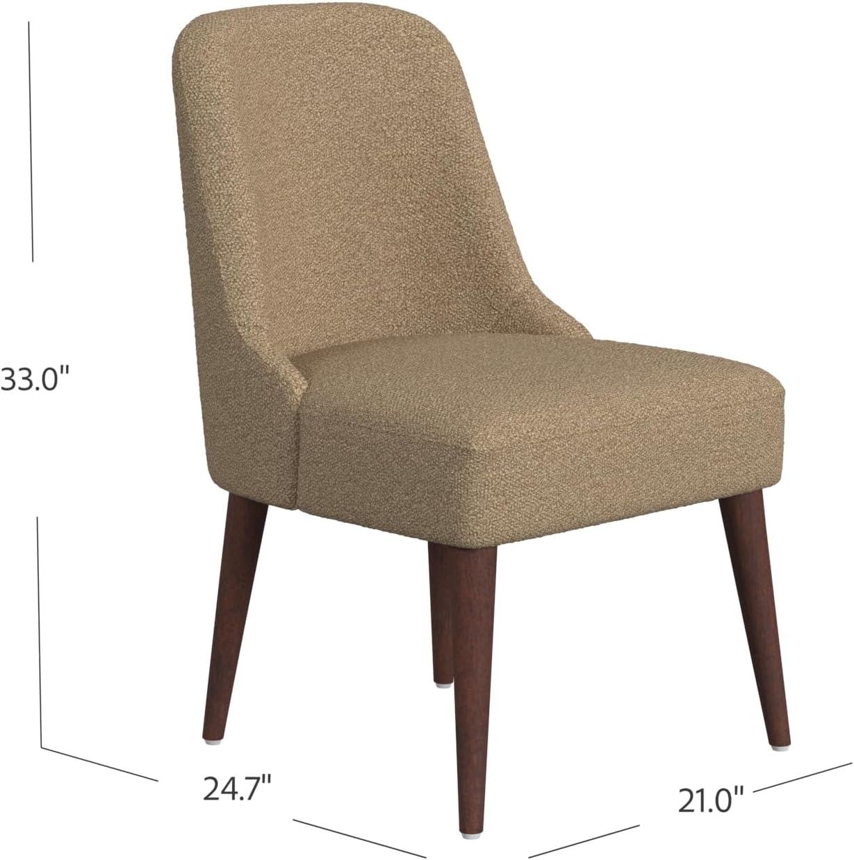 HomePop Parsons Dining Chair - Red & Gold Damask (Single Pack)