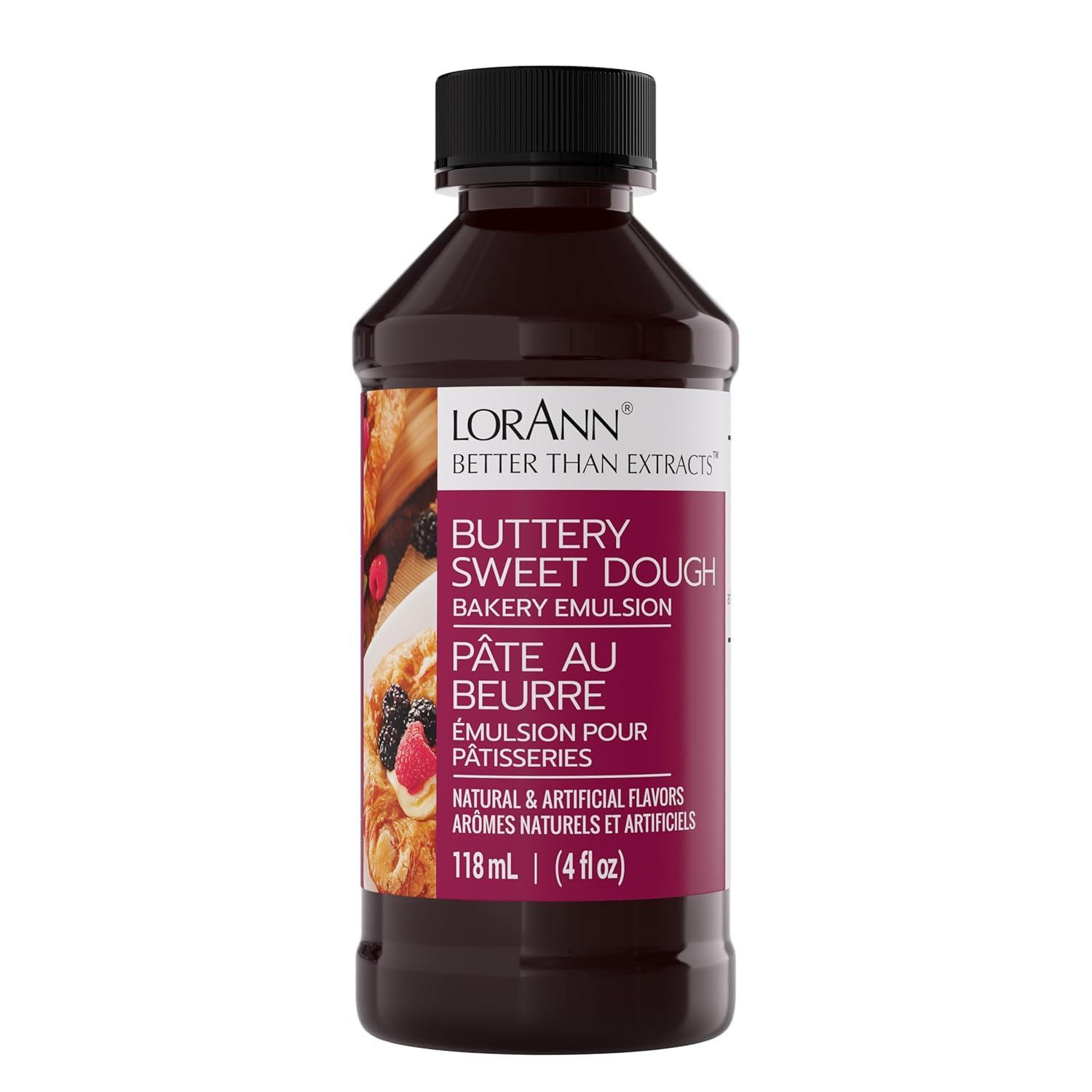 LorAnn Oils Peppermint Bakery Emulsion: True Essence, Ideal for Boosting Fruit Tones in Cakes, Cookies & Desserts, Gluten-Free, Keto-Friendly, Extract Substitute Essential for Your Kitchen, 16 Oz