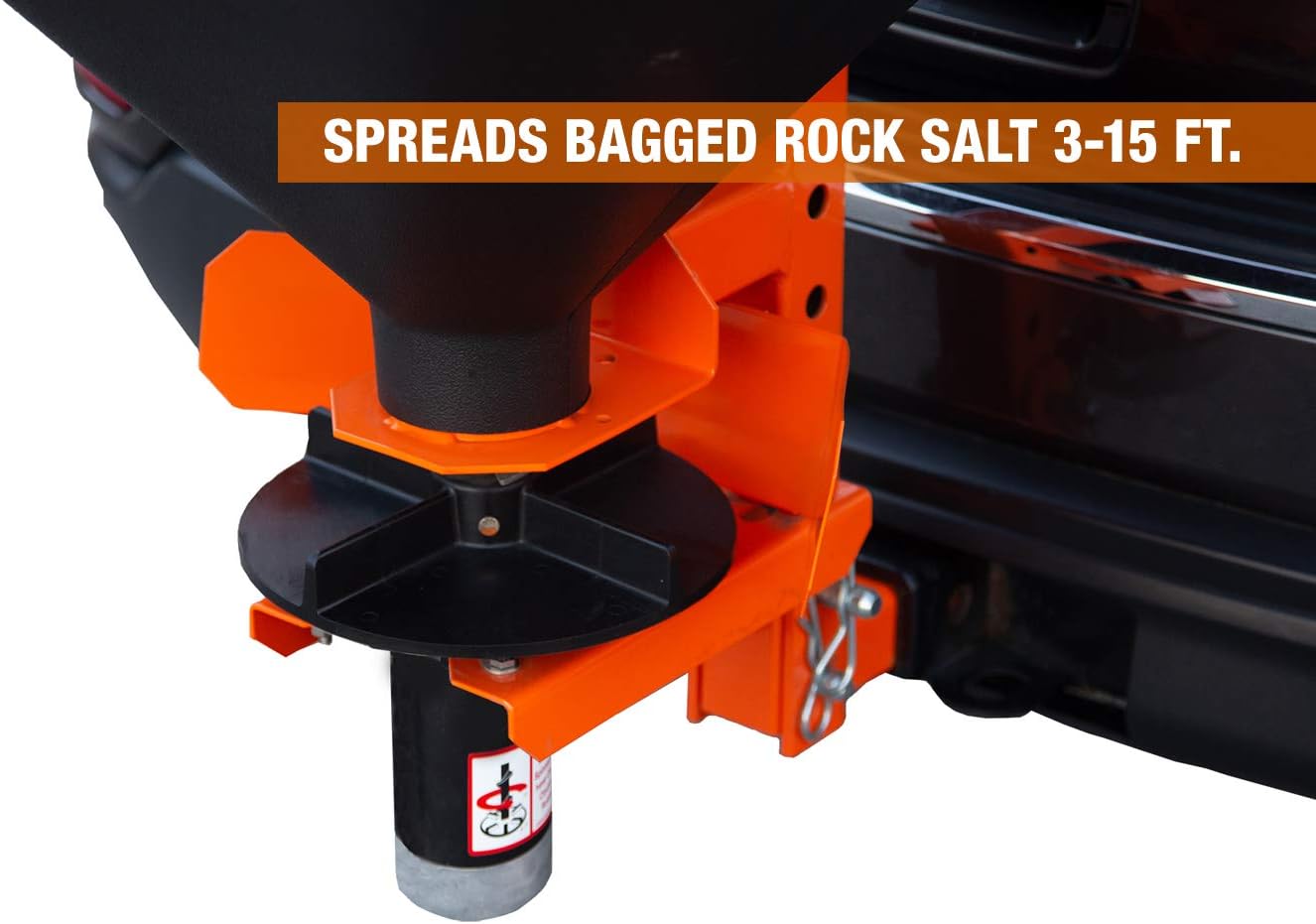 Buyers Products SaltDogg TGSUV1B Tailgate Salt Spreader, 4.4 Cu Ft / 331 lb Capacity, Hitch Mount, for SUV & Pickup Truck, Gravity Feed w/ Manual Gate