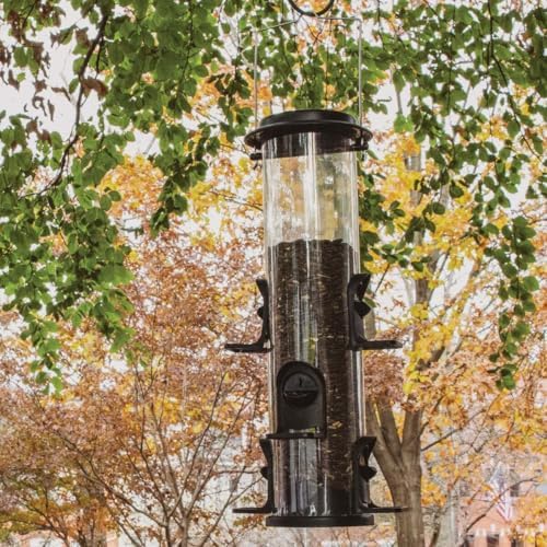 Perky-Pet Wild Bird 4 lb. Plastic Tube Bird Feeder 6 Ports