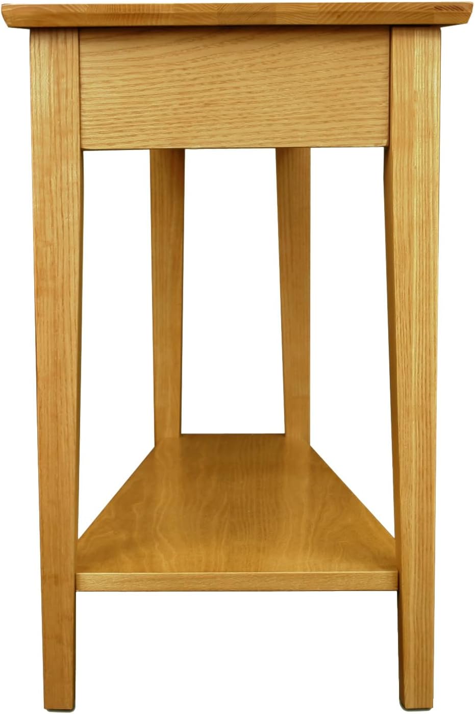 Leick Home Delton Wedge End Table, 17", Sienna