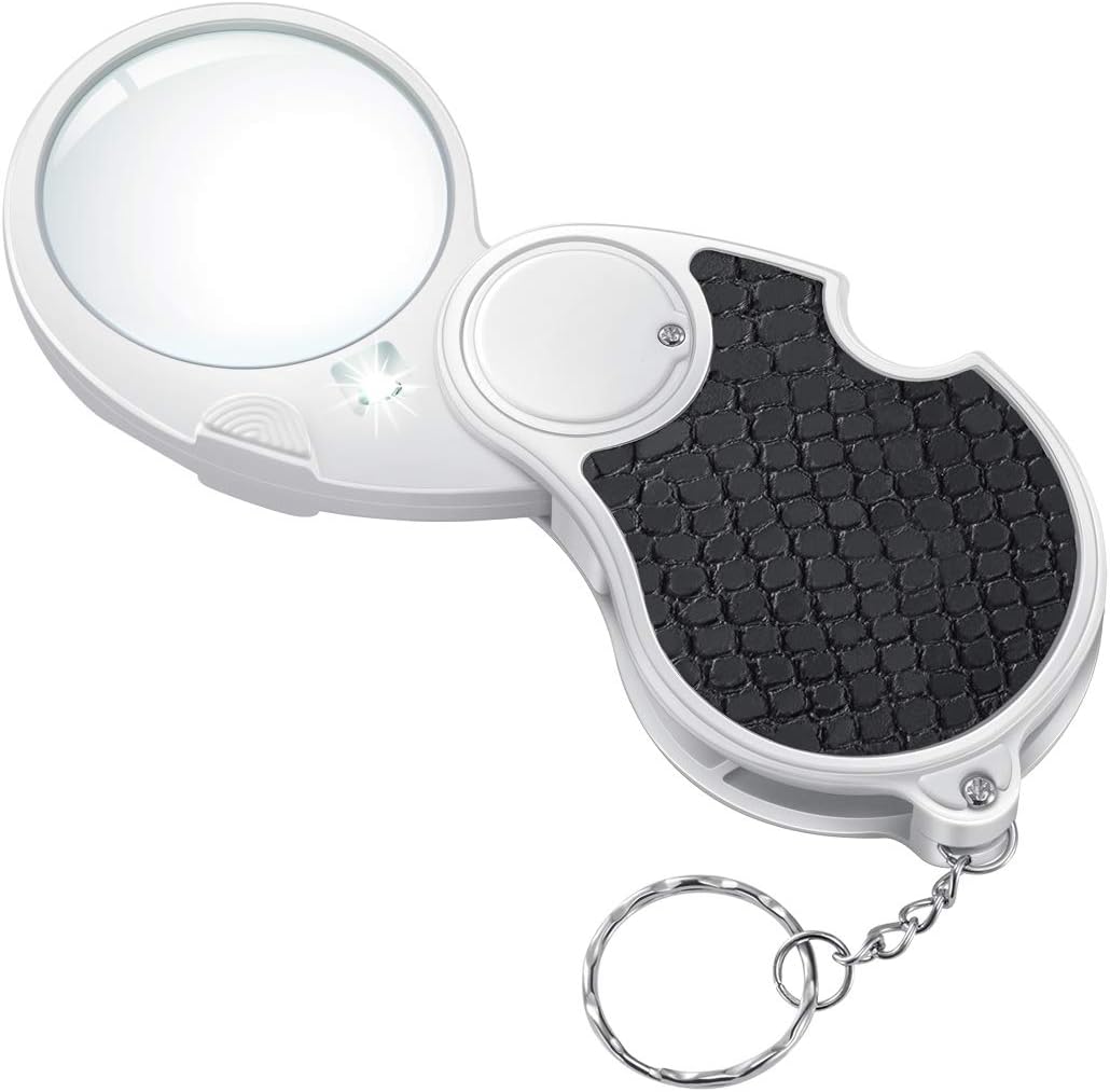 TECHSHARE Magnifying Glass with Light, Lighted Magnifying Glass