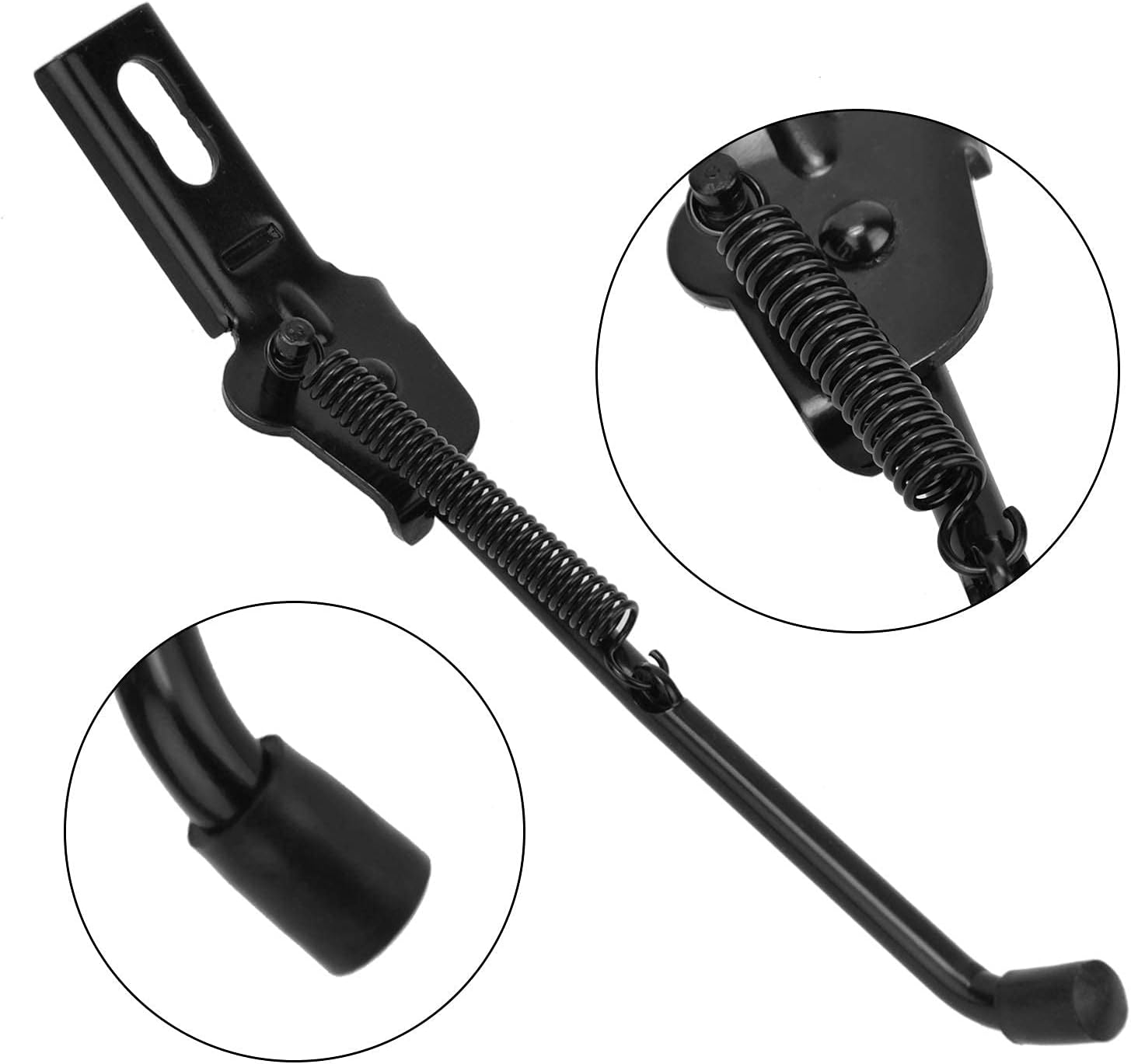 SEISSO Aluminium Alloy Foldable Kickstand for 12-18 Inch Bicycle, Mountain Bike, Road Bike - Black