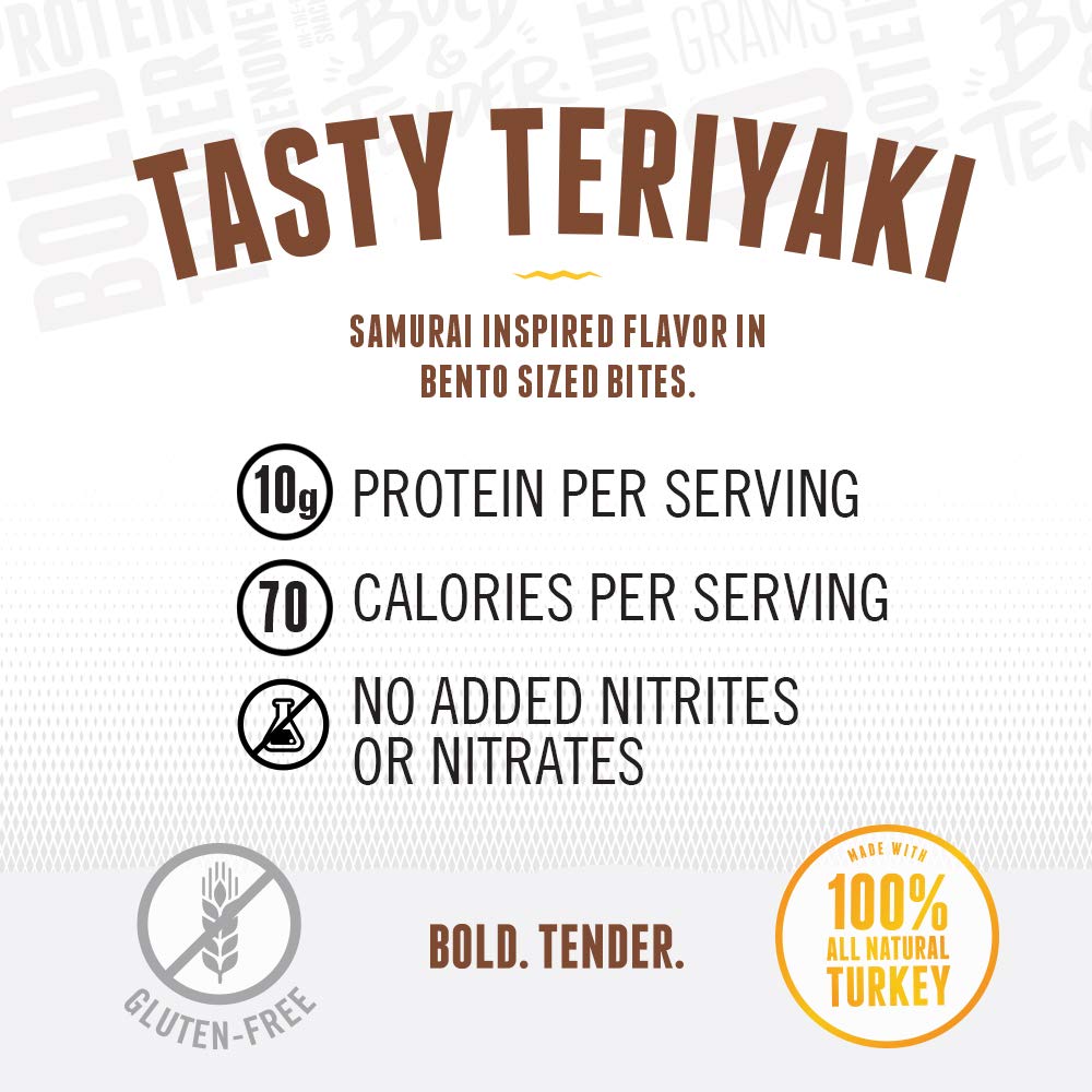 Perky Jerky Original Turkey Jerky, Low Sodium - 10g Protein per Serving - Low Fat - 100% U.S. Sourced - Tender Texture and Bold Flavor, 2.2 Ounce (Pack of 12)