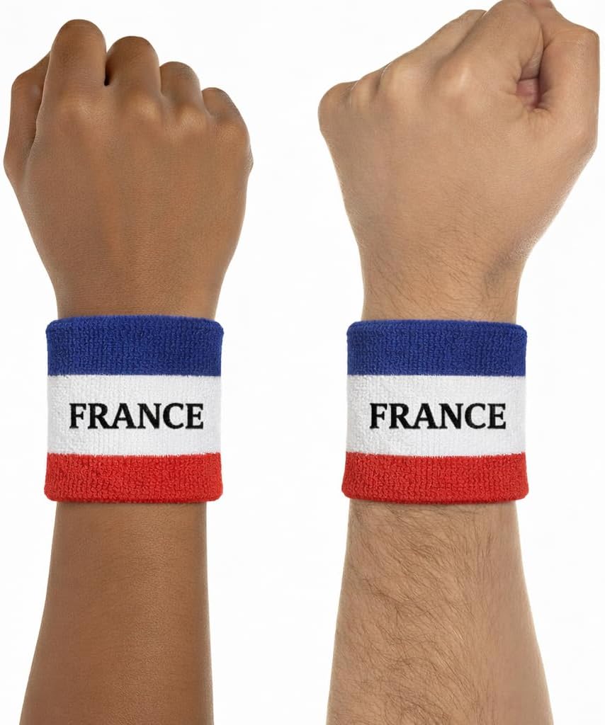 Suddora Country Headband & Wristbands Set (Includes 2 Wrist & 1 Head Sweatband), Highly Moisture Wicking