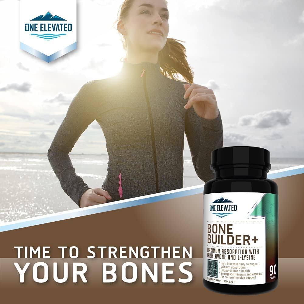 Comprehensive Bone Builder Calcium Supplement. Formulated with Highest Grade Calcium -Carbonate/Hydroxyapatite/Citrate, Magnesium, Zinc