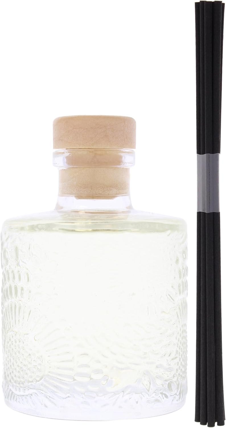 Voluspa Santal Vanille Scented Reed Diffuser, 3.4 oz, Luxury Santal Diffuser, Oil Reed Diffusers for Home, Handcrafted in the USA