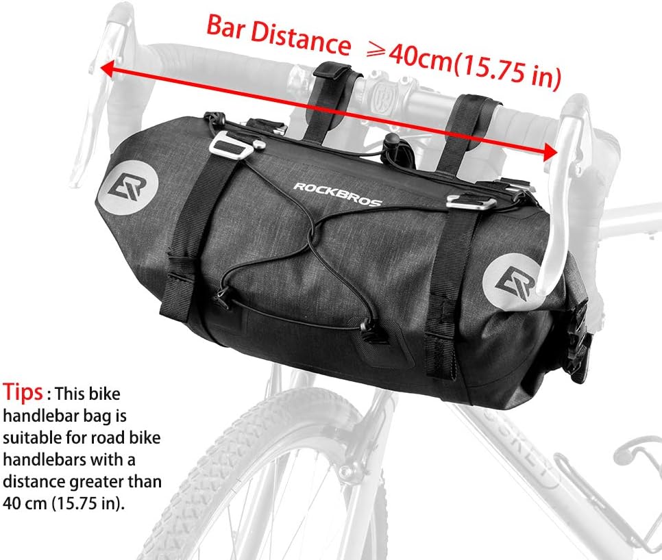 ROCKBROS Bikepacking Bike Handlebar Bag 7L-14L Waterproof for MTB Road
