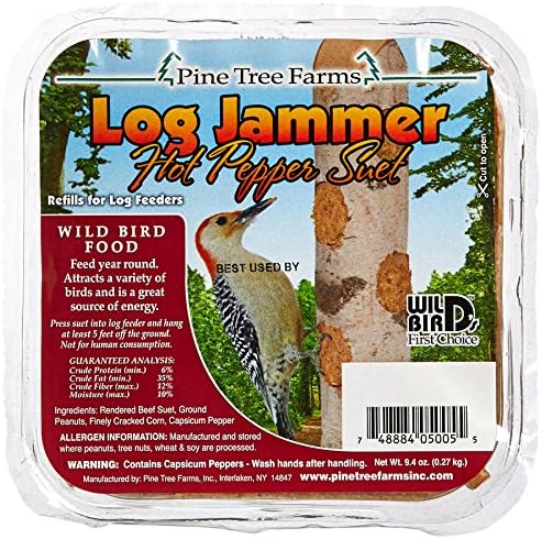 Pine Tree 5005 Log Jammer Hot Pepper Suet, 9.4 oz.
