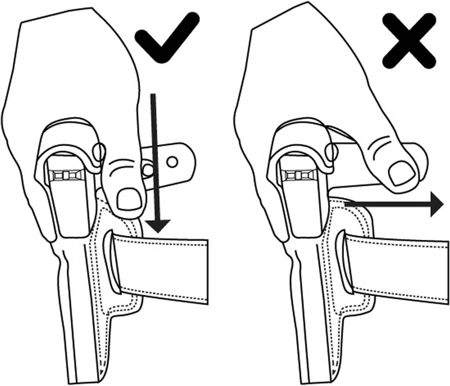 Galco Ankle Glove Leather Holster - Right Hand, SIG Sauer 365XL, with or w/o Red Dot, Plain, AG870RB | w/o Red Dot, Plain, AG870RB