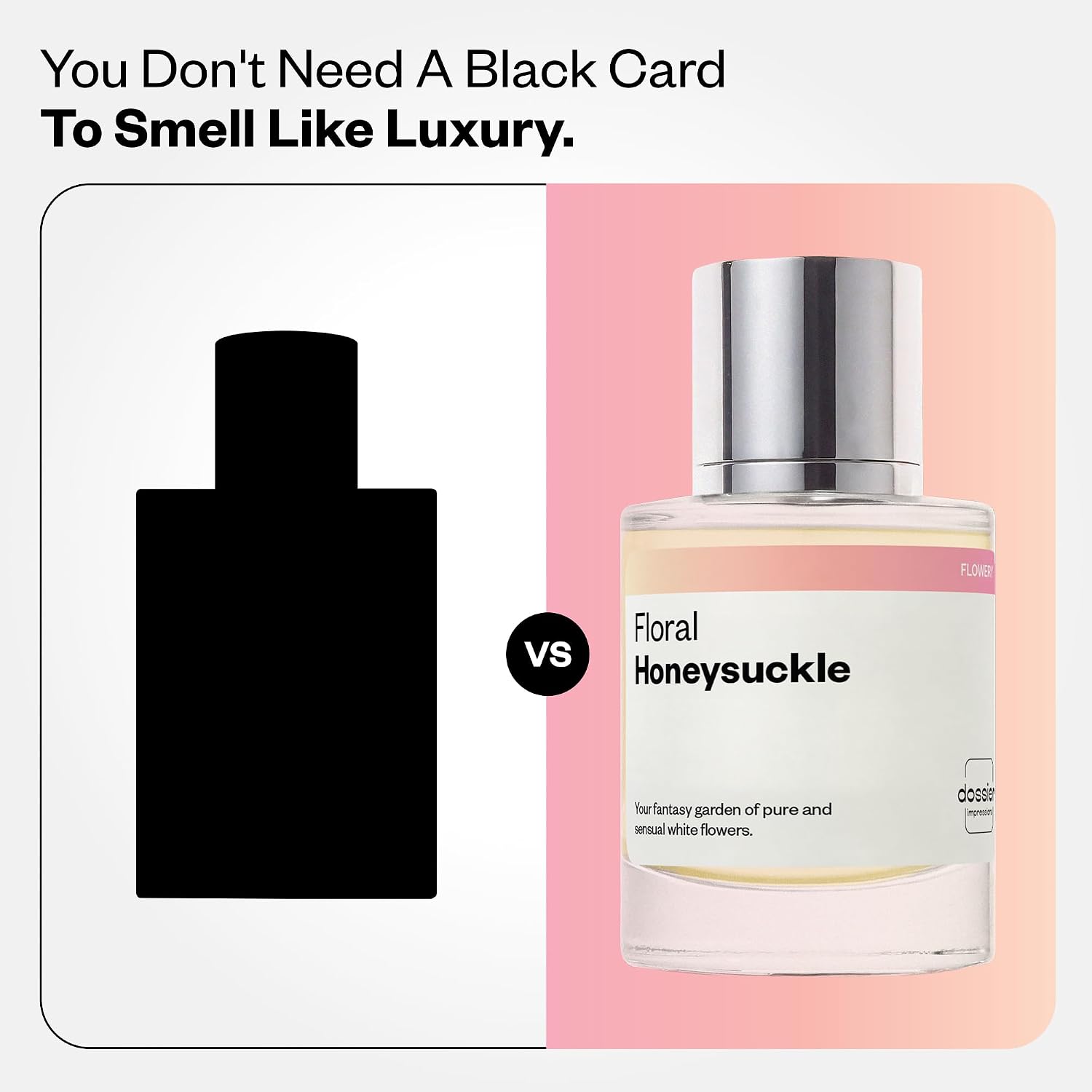Dossier - Floral Honeysuckle - Inspired by Bloom - Women EDP | 1.7 fl oz (50ml) - Honeysuckle Essential Oil - Floral Honeysuckle Eau de Parfum for