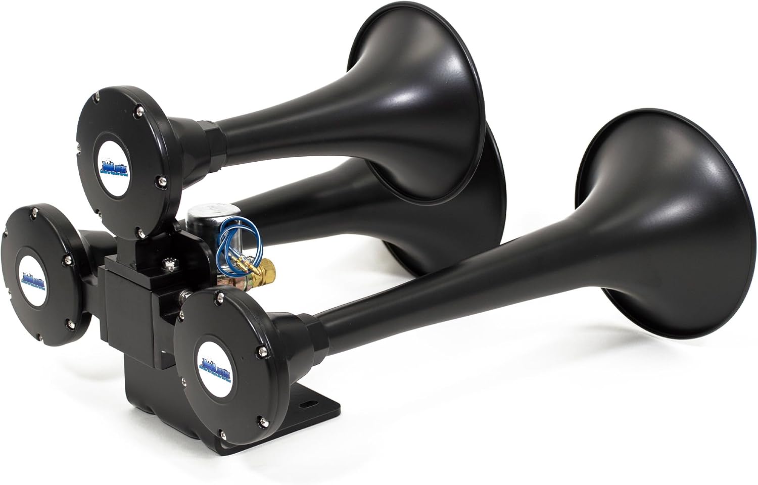 HornBlasters Outlaw Black 228H 2 Gallon All-In-One Train Horn Kit - Easy Install