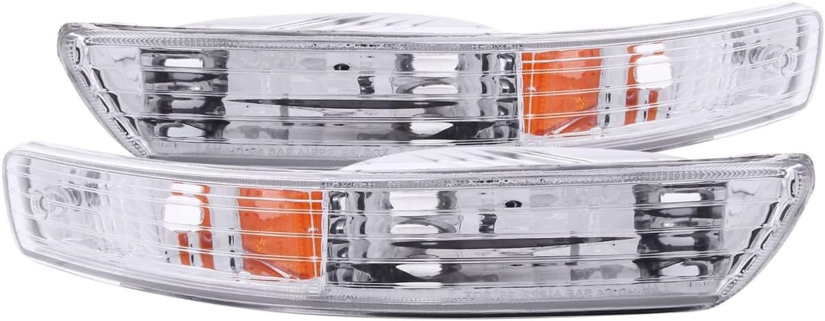 ANZO USA 511021 Clear Lens Front Bumper/Turn Signal Light Set