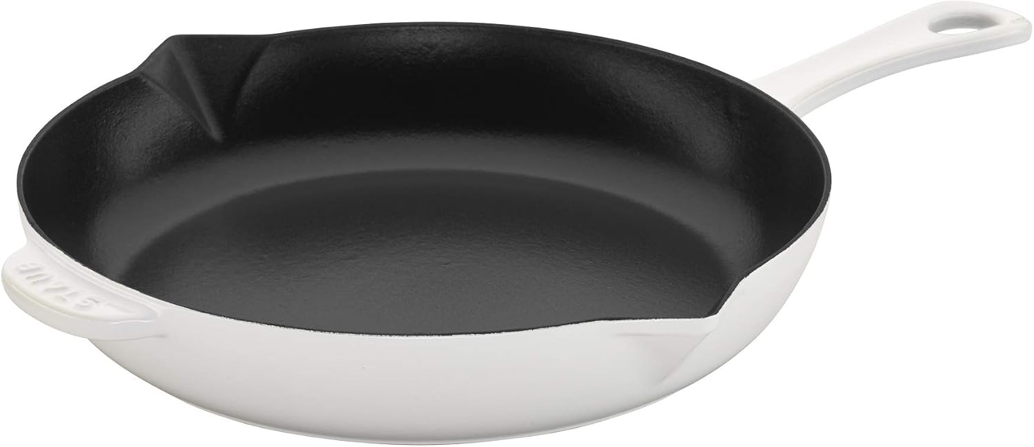 Staub Cast Iron 10-inch Fry Pan - Grenadine, Made in France