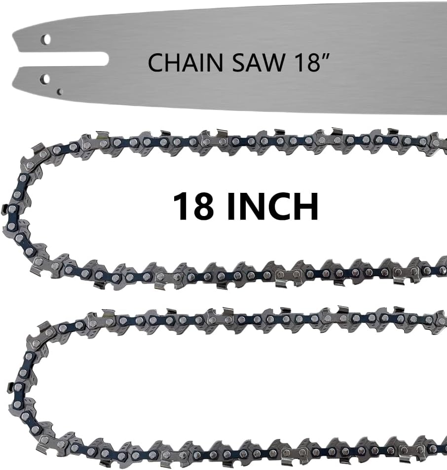 18 Inch Chainsaw Bar & Chain Combo Replacement For Stihl MS250, MS251-C/MS 251/MS 251 C-BE / MS230, MS 230C, MS241 C-M, MS250 C-BE, MS251, MS250