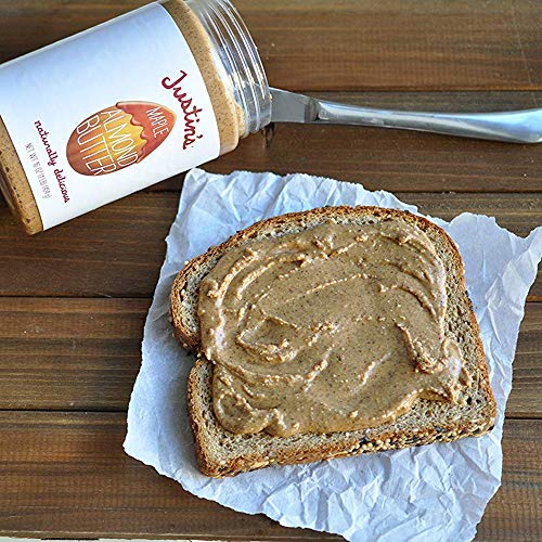 Justin's Classic Almond Butter, Only Two Ingredients, No Stir, Gluten-free, Non-GMO, Keto-friendly, Responsibly Sourced, 16 Ounce Jar, Pack of 1