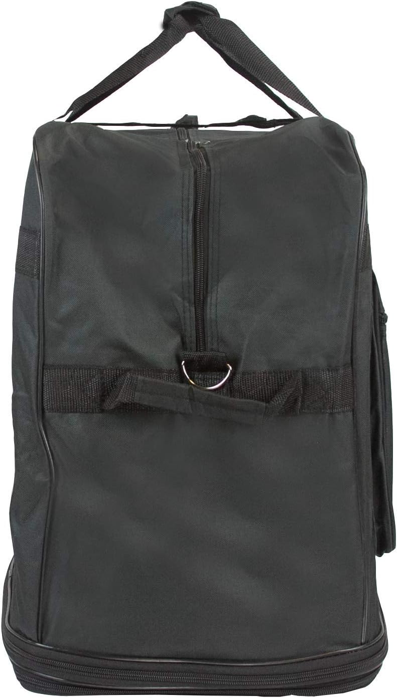 40" 30" 36" Rolling Wheeled Duffel Bag Spinner Suitcase Luggage Expandable (36", Black)