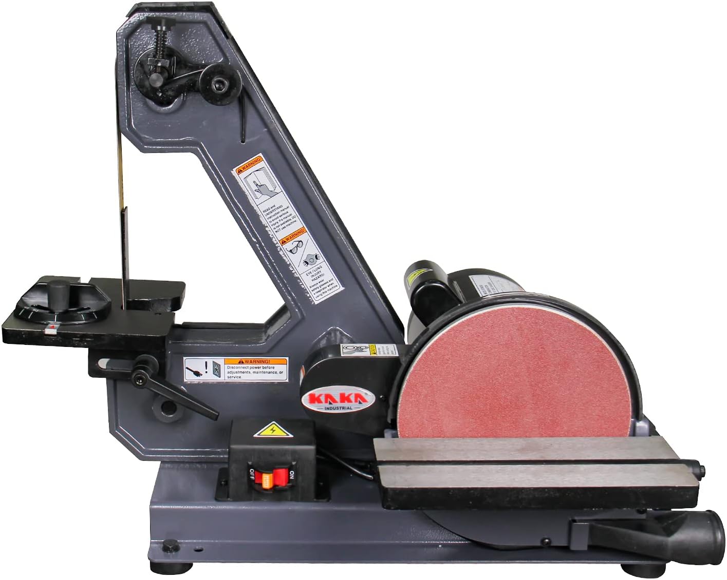 4 x 24 Belt & Oscillating Spindle Sander, KAKA INDUSTRIAL WS-100D | 5 sanding sleeves included