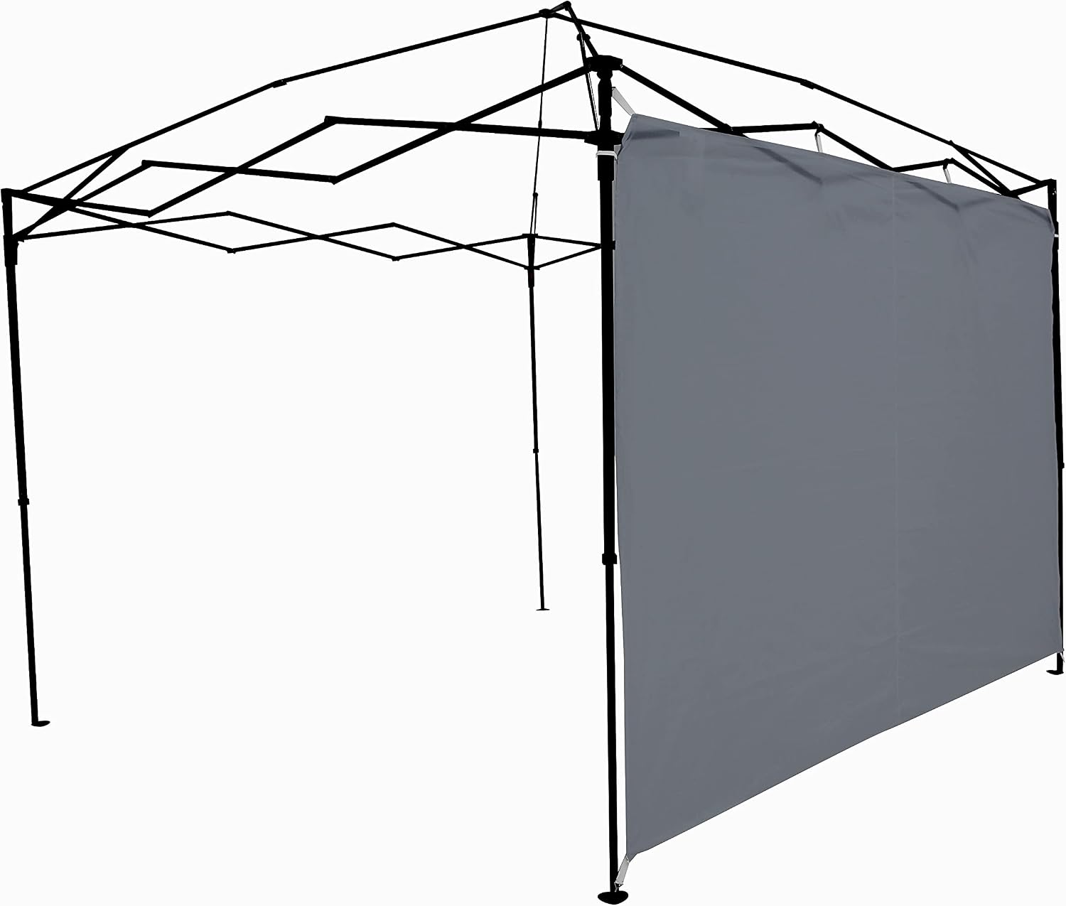 Ozark Trail Sun Wall / Shade Wall Sidewall for 10 x 10' Straight Leg Gazebo / Canopy / Tent, Dark Grey (Sun Wall Accessory Only. Gazebo Not Included.)