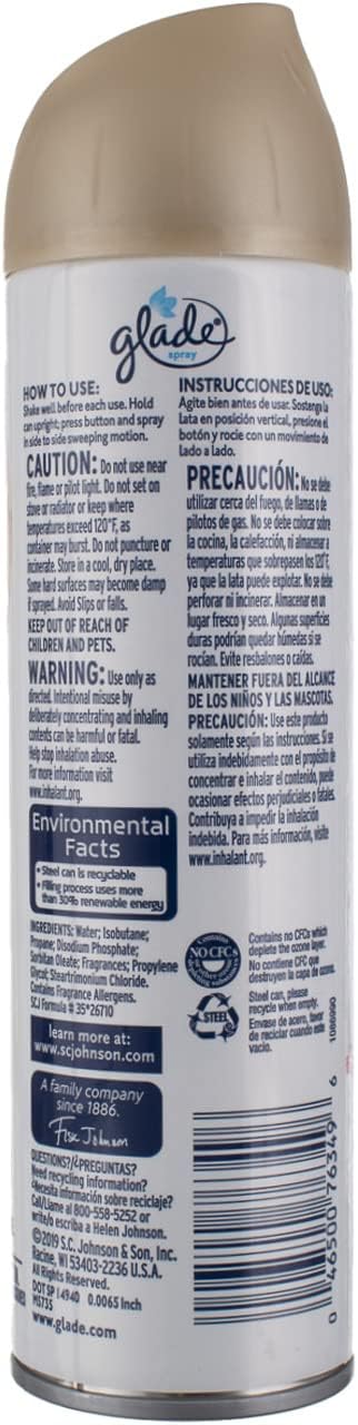 Glade Aerosol Air Freshener, Lavender & Vanilla 8 oz